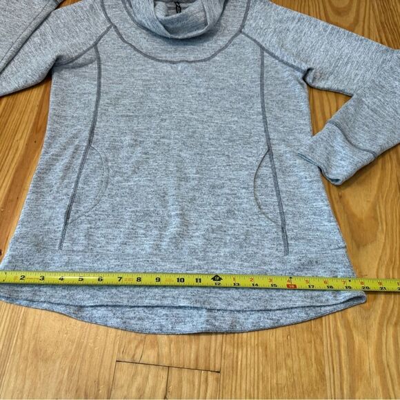 Kuhl LEA Heather Gray Ash Funnel Cowl Neck Pullover Sweater Women’s Size Small - Picture 8 of 14